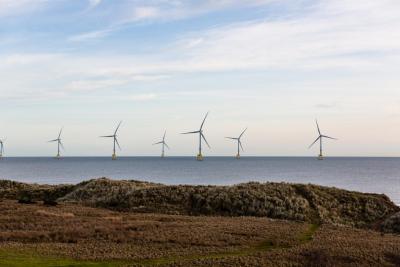 Wind farm on East Coast of Scotland Wind farm on East Coast of Scotland_getty_images